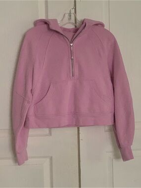 lululemon athletica Light Pink Half-Zip Hoodie